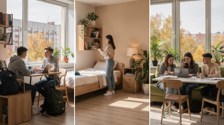 Форматы проживания для первокурсников: кампус, резиденции, coliving
